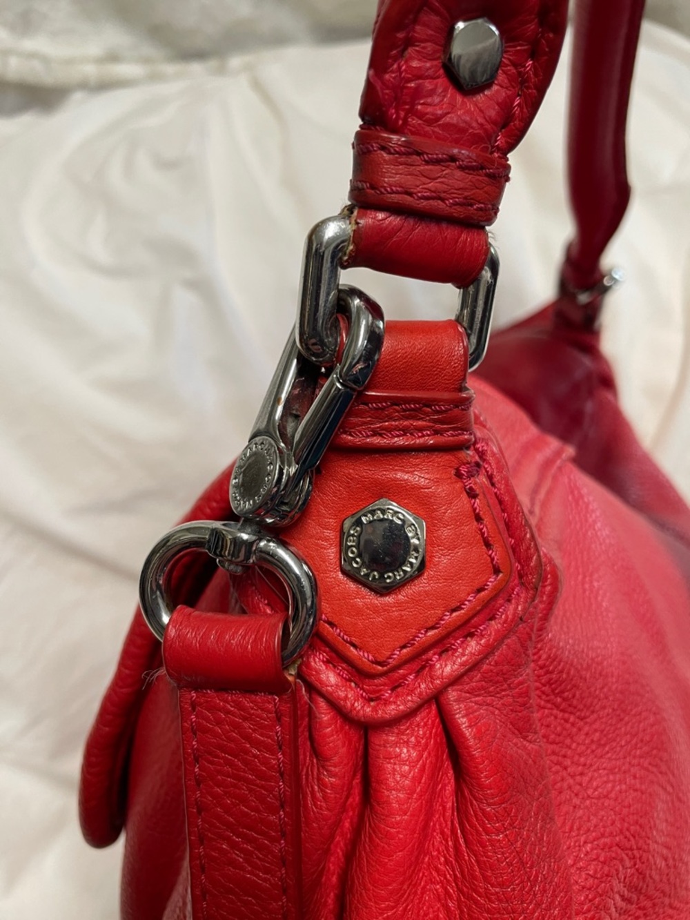Marc Jacobs Leather Top-Handle Tote with Silver hardware - Picture 7 of 12